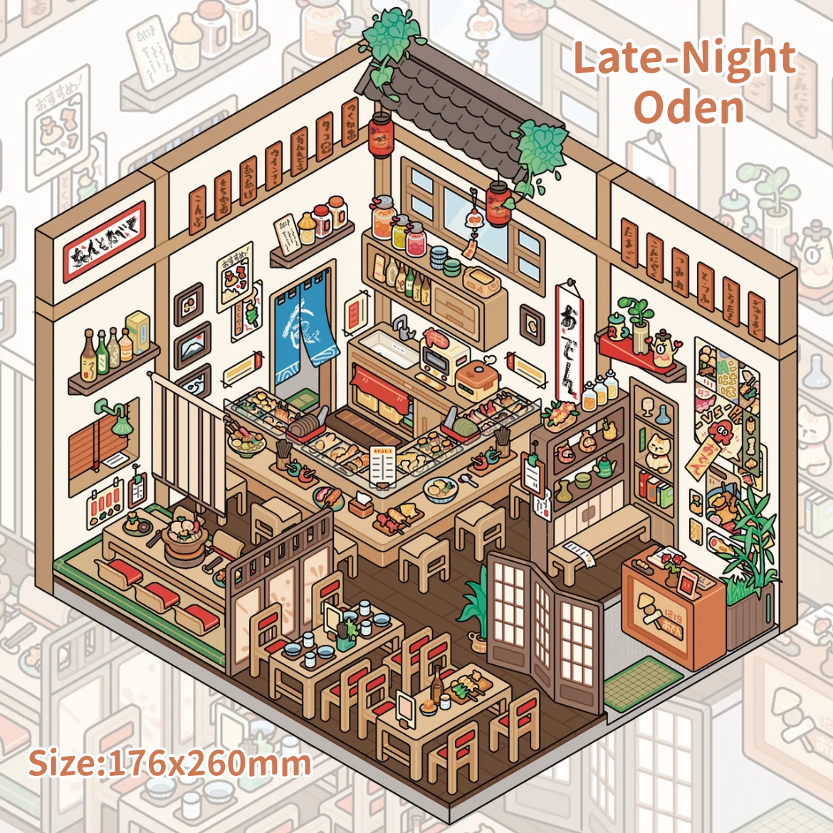 Japanese Series--DIY 3D Miniature Sticker Scene