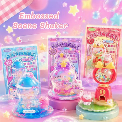 Embossed Scene Shaker-3D Stackable Sticker