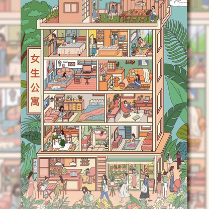 Cozy Nook-DIY 3D Miniature Sticker Scene