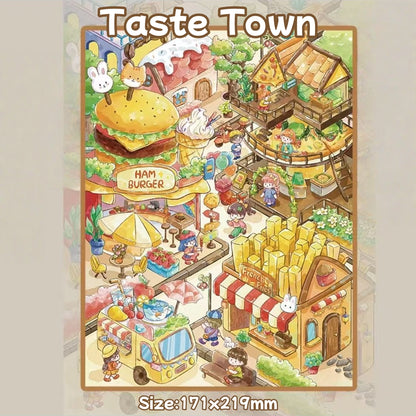 Taste Town-DIY 3D Miniature Scene Sticker