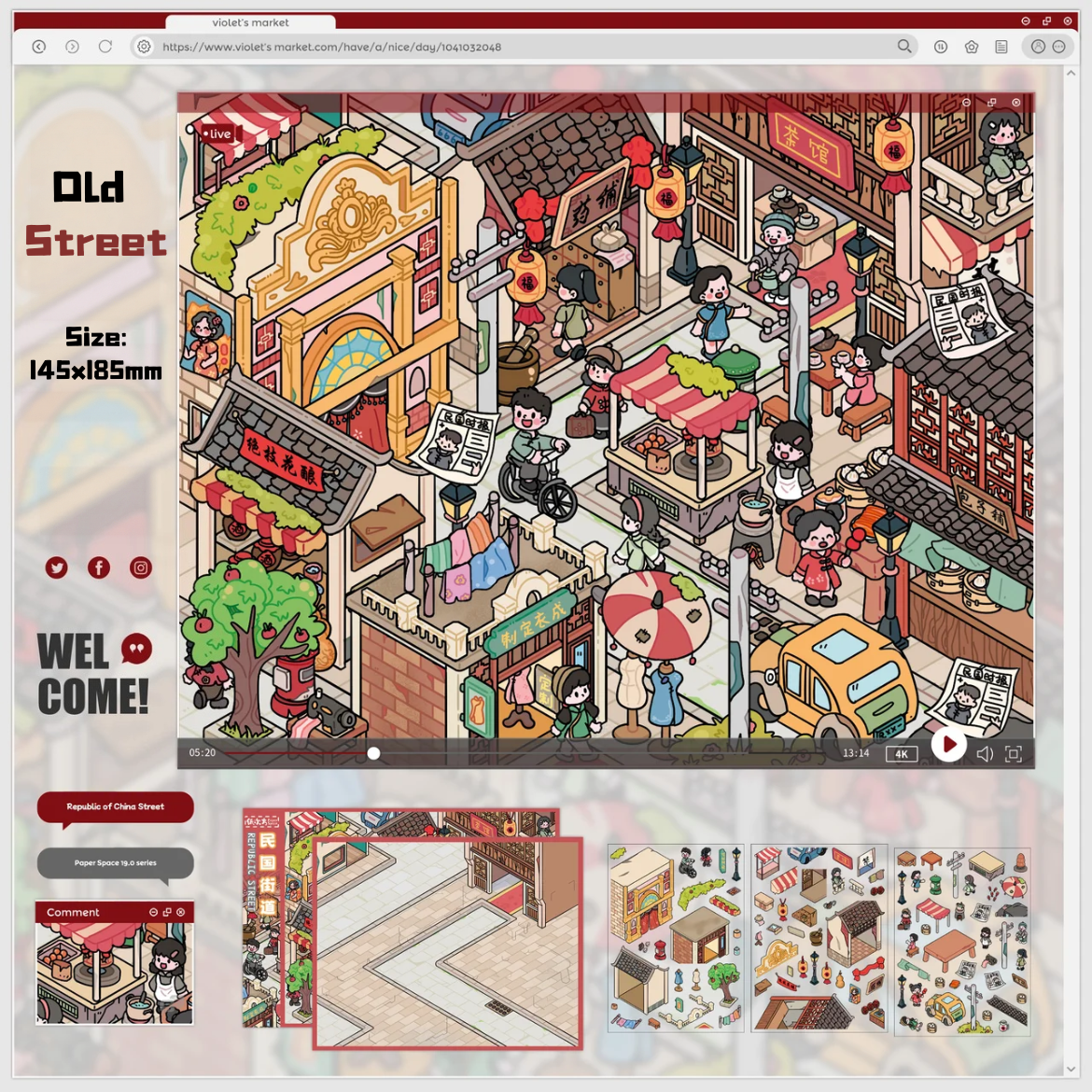 Old Chapter-DIY 3D Miniature Sticker Scene