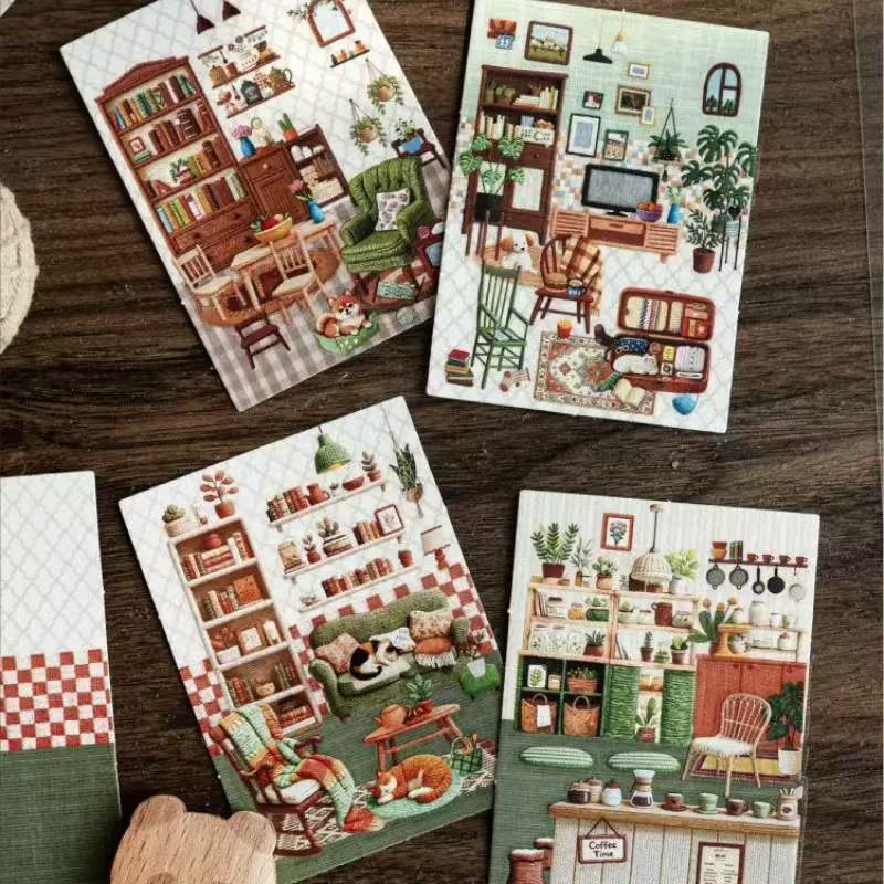 Embroidery Series-DIY 3D Miniature Sticker Scene