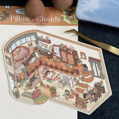 Mountain Isle-DIY 3D Miniature Scene Sticker