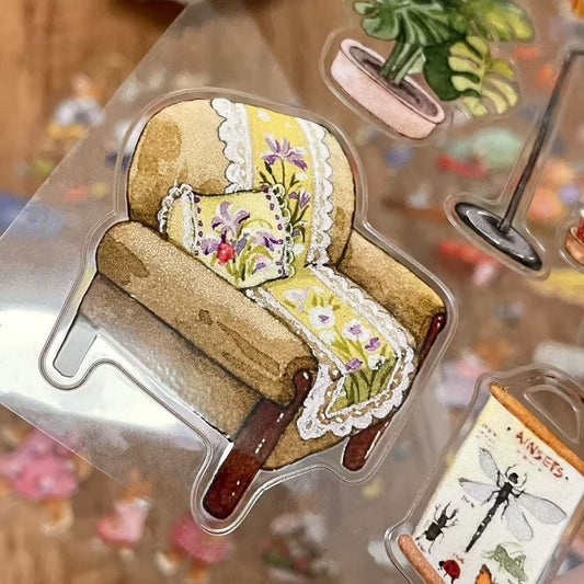 Bunny Land-3D Miniature Scene Sticker