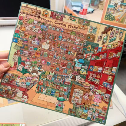 Forest Cat Studio|YoYo General Store-DIY 3D Miniature Sticker Scene