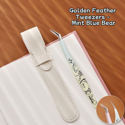 Cute Purple Mint Animal Professional Sticker Tweezers