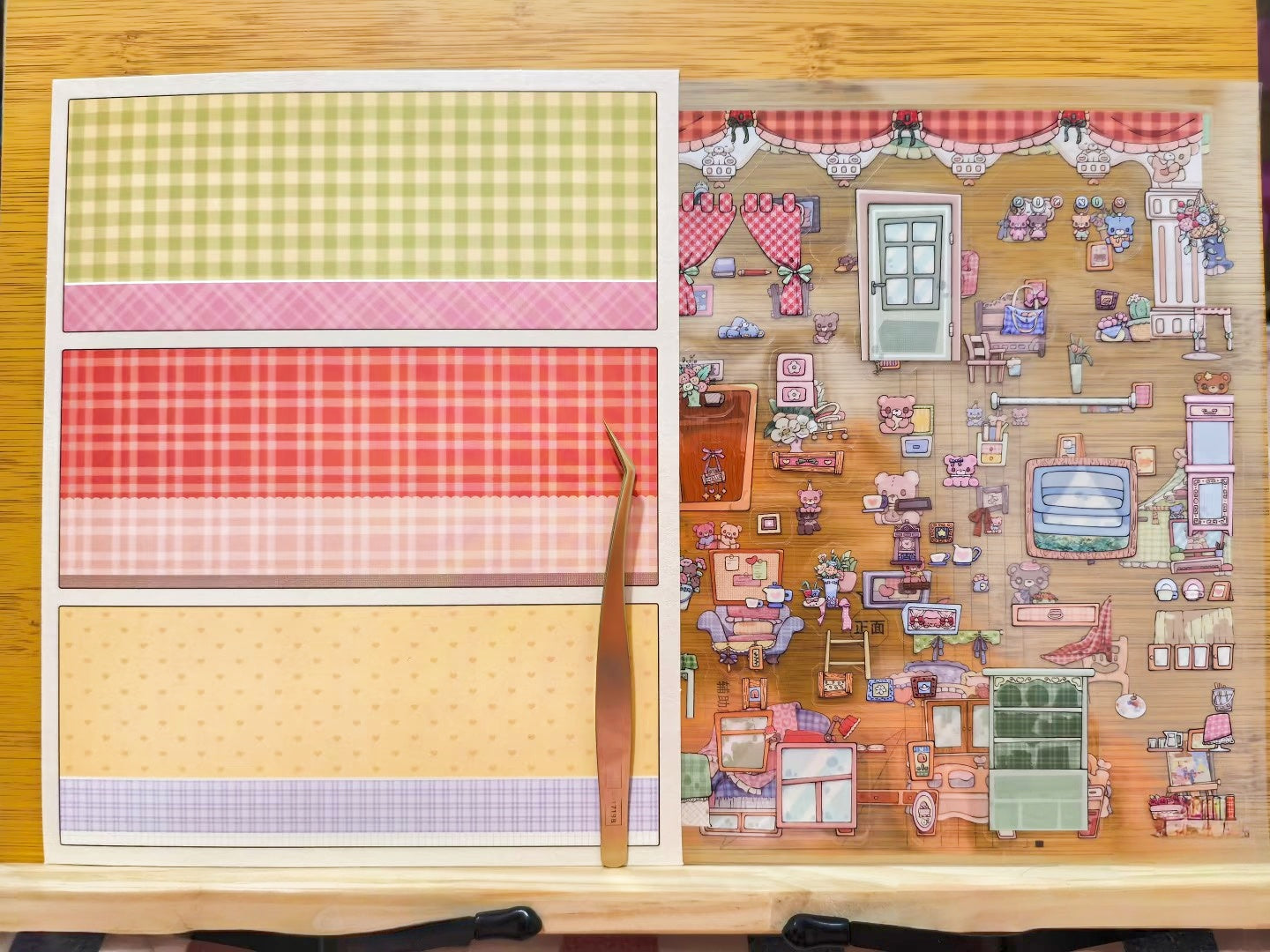 Little Bear's Room-DIY 3D Miniature Scene Sticker