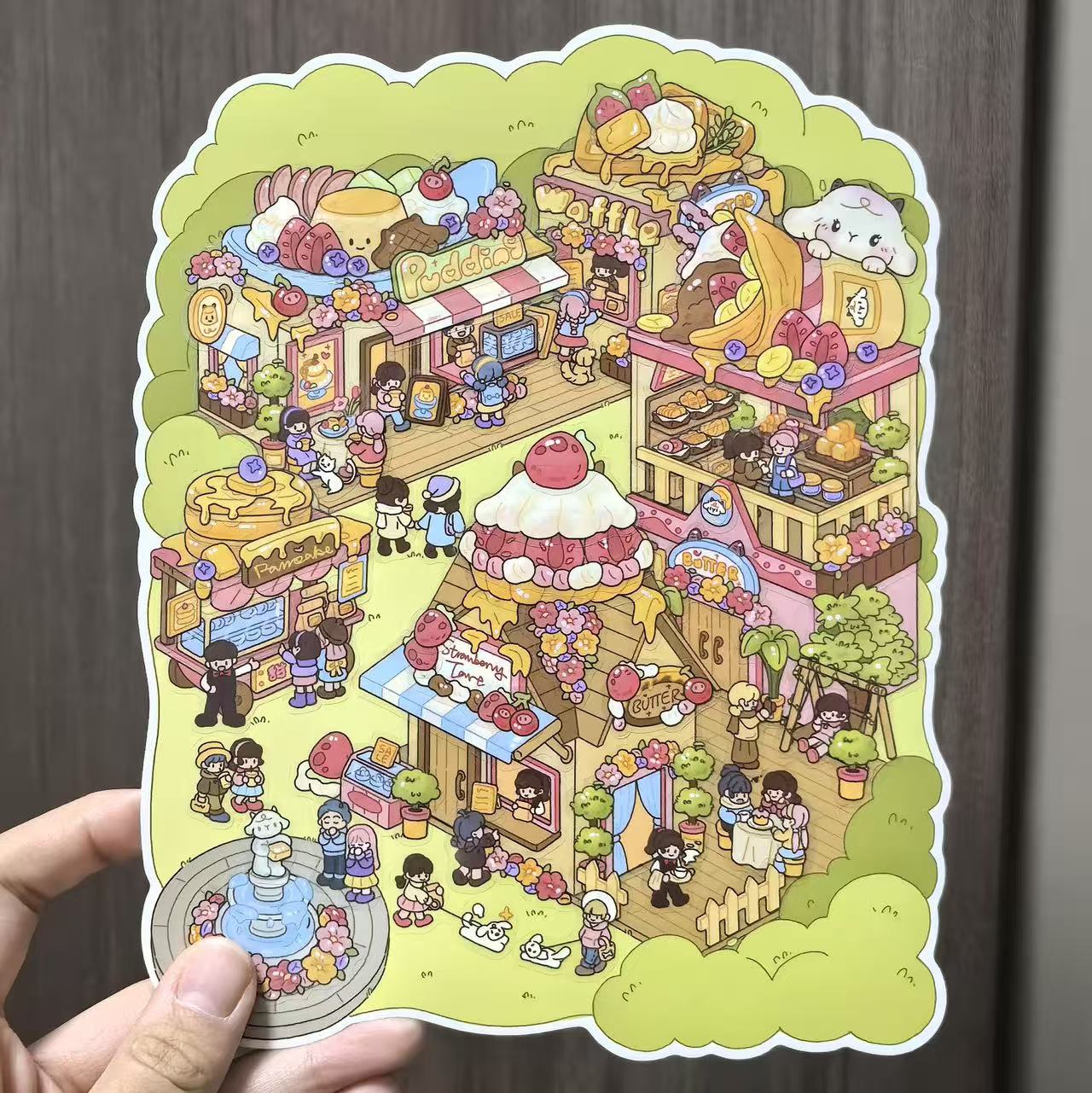Butter Town--DIY 3D Miniature Sticker Scene
