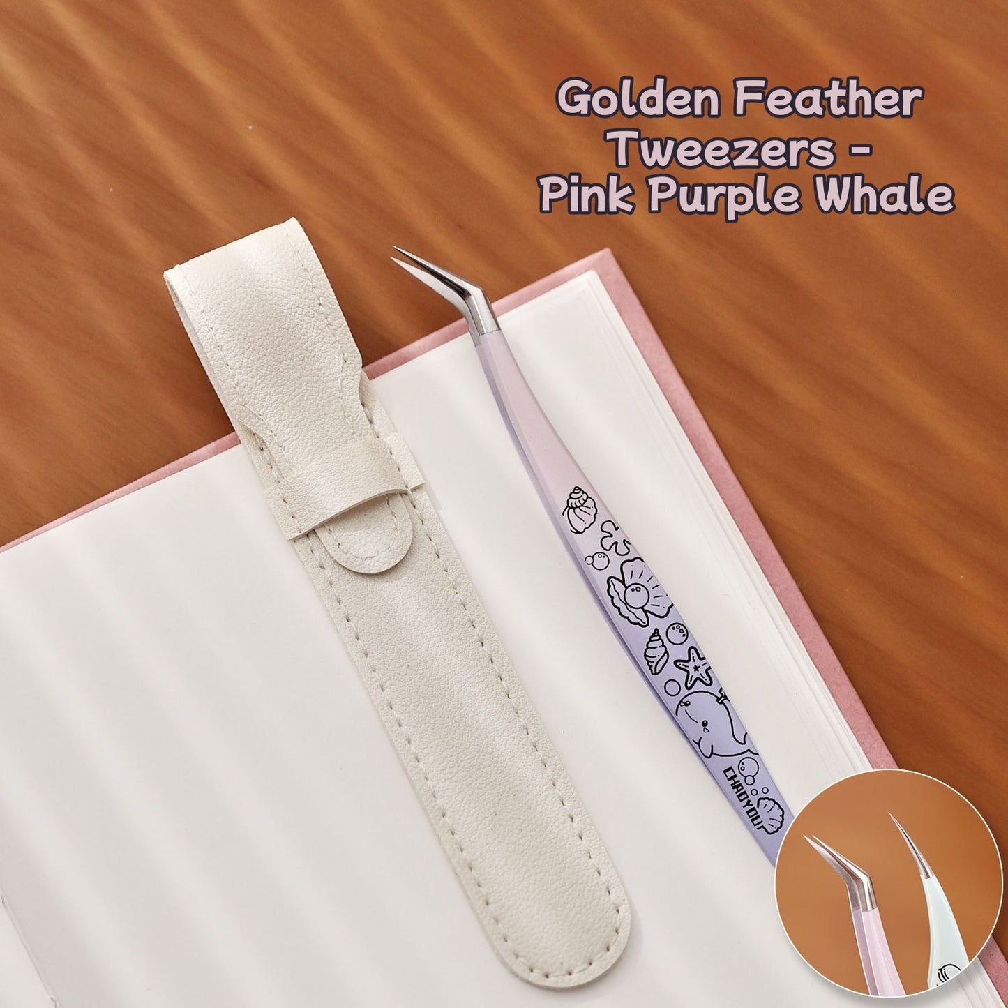 Cute Purple Mint Animal Professional Sticker Tweezers