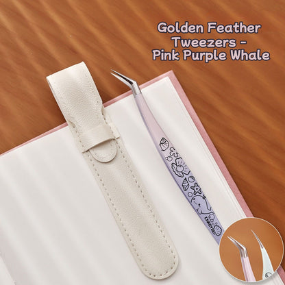 Cute Purple Mint Animal Professional Sticker Tweezers