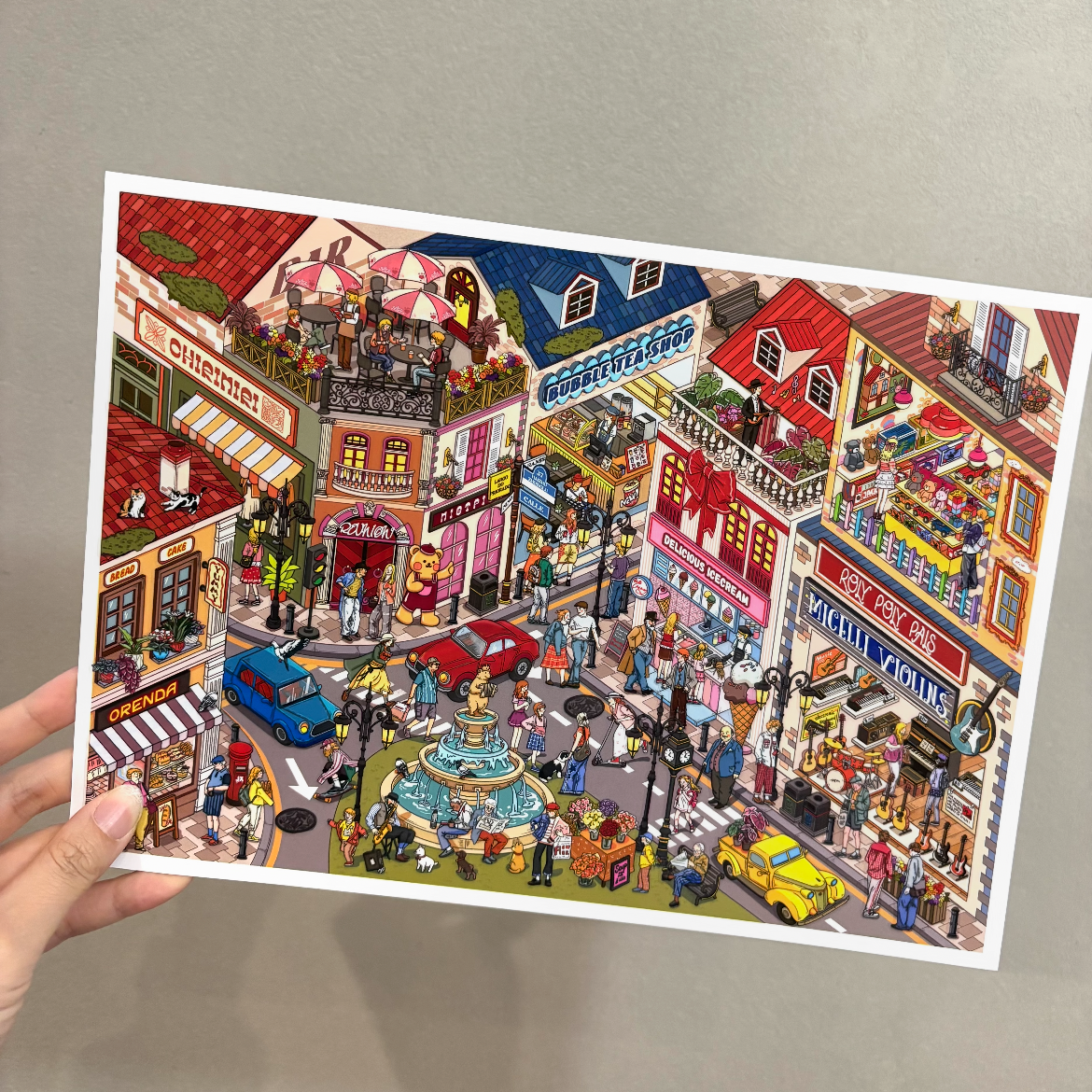 Urban Rhapsody-DIY 3D Miniature Sticker Scene