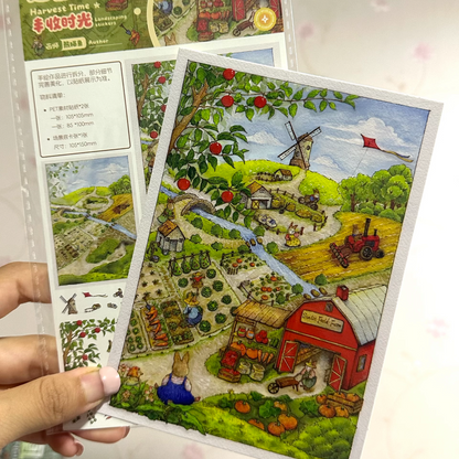 Bunny Land Series--DIY 3D Miniature Sticker Scene