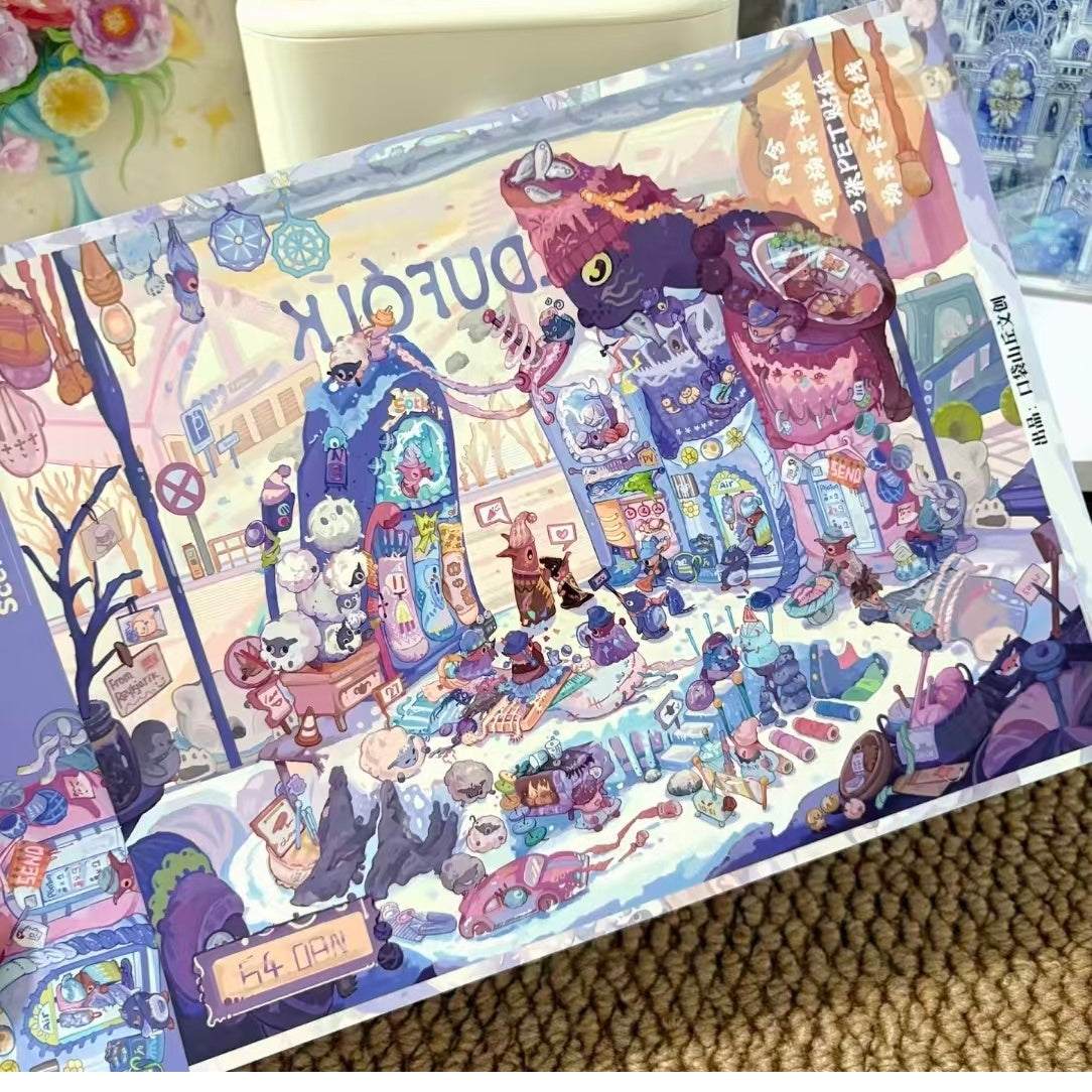 Whimsy Bazaar-DIY 3D Miniature Sticker Scene