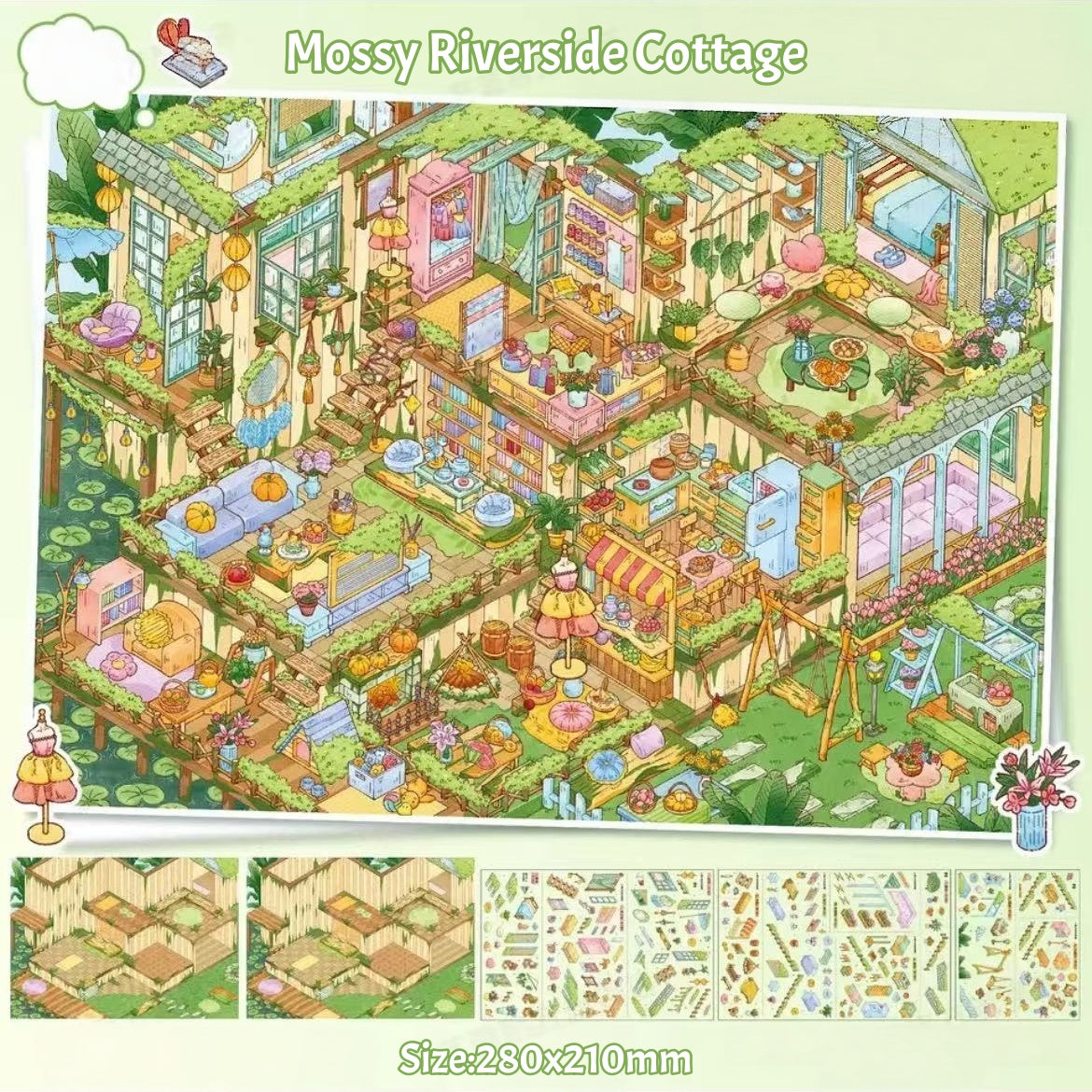 Dreamy Homestead Series-DIY 3D Miniature Sticker Scene
