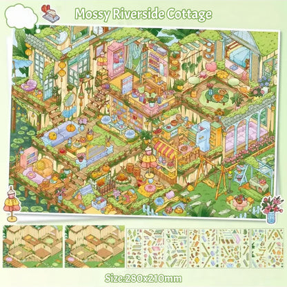 Dreamy Homestead Series-DIY 3D Miniature Sticker Scene