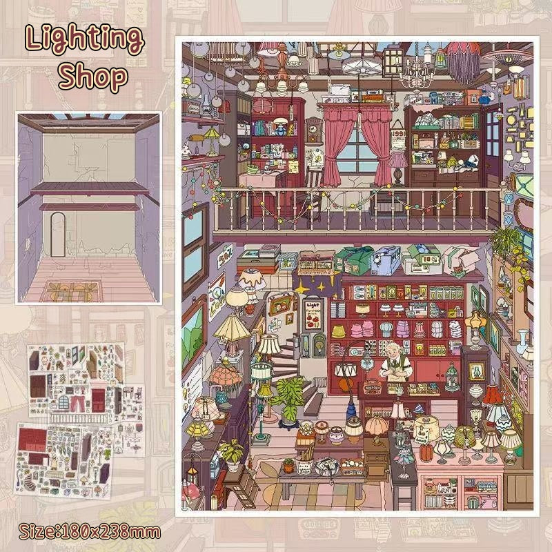 Open for Business · Vol.69-DIY 3D Miniature Sticker Scene