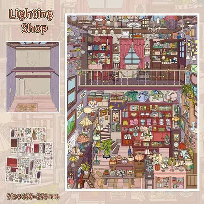 Open for Business · Vol.69-DIY 3D Miniature Sticker Scene