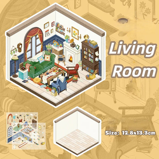 My Apartment-DIY 3D Miniature Scene Sticker
